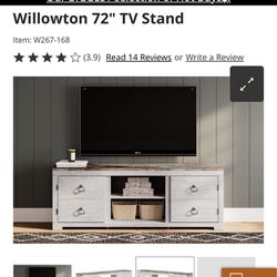 Brand new tv stand from Ashley’s Furniture