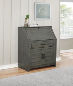 2 Door Secretary Desk with Power Outlets! Lowest Prices Ever!