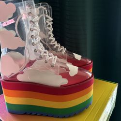 platform rainbow dolls kill shoes size women’s 10 