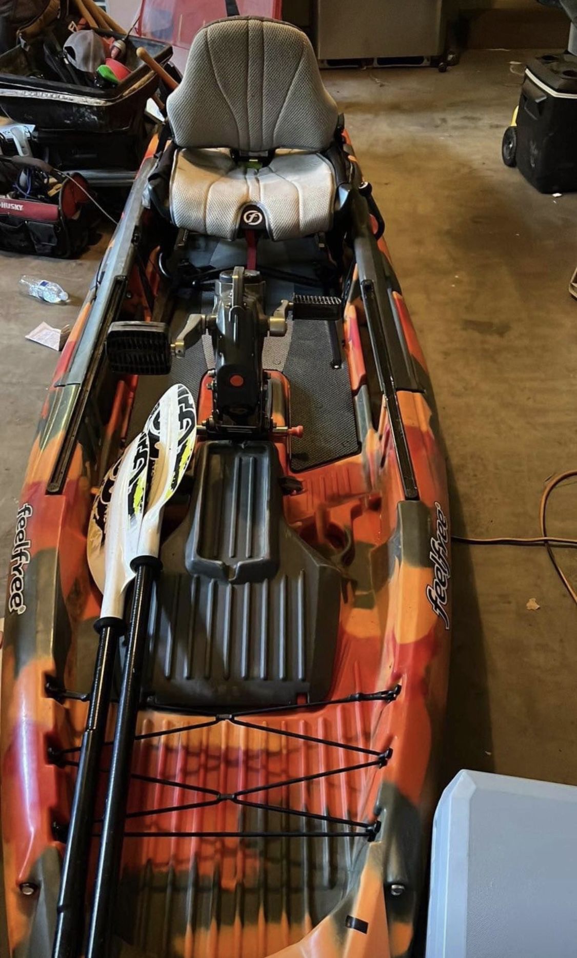 Fishing Kayak Peddle Drive With Trolling Motor