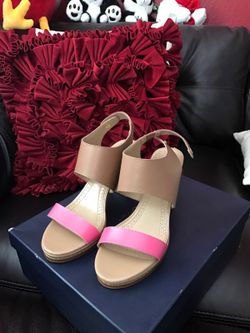 New brook brothers high heel brown/pink leather size 6 1/2 and size 10 available