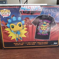 Funko Pop! Tees MOTU Evil Lyn GITD Pop & T-Shirt Medium TargetCon Exclusive LE