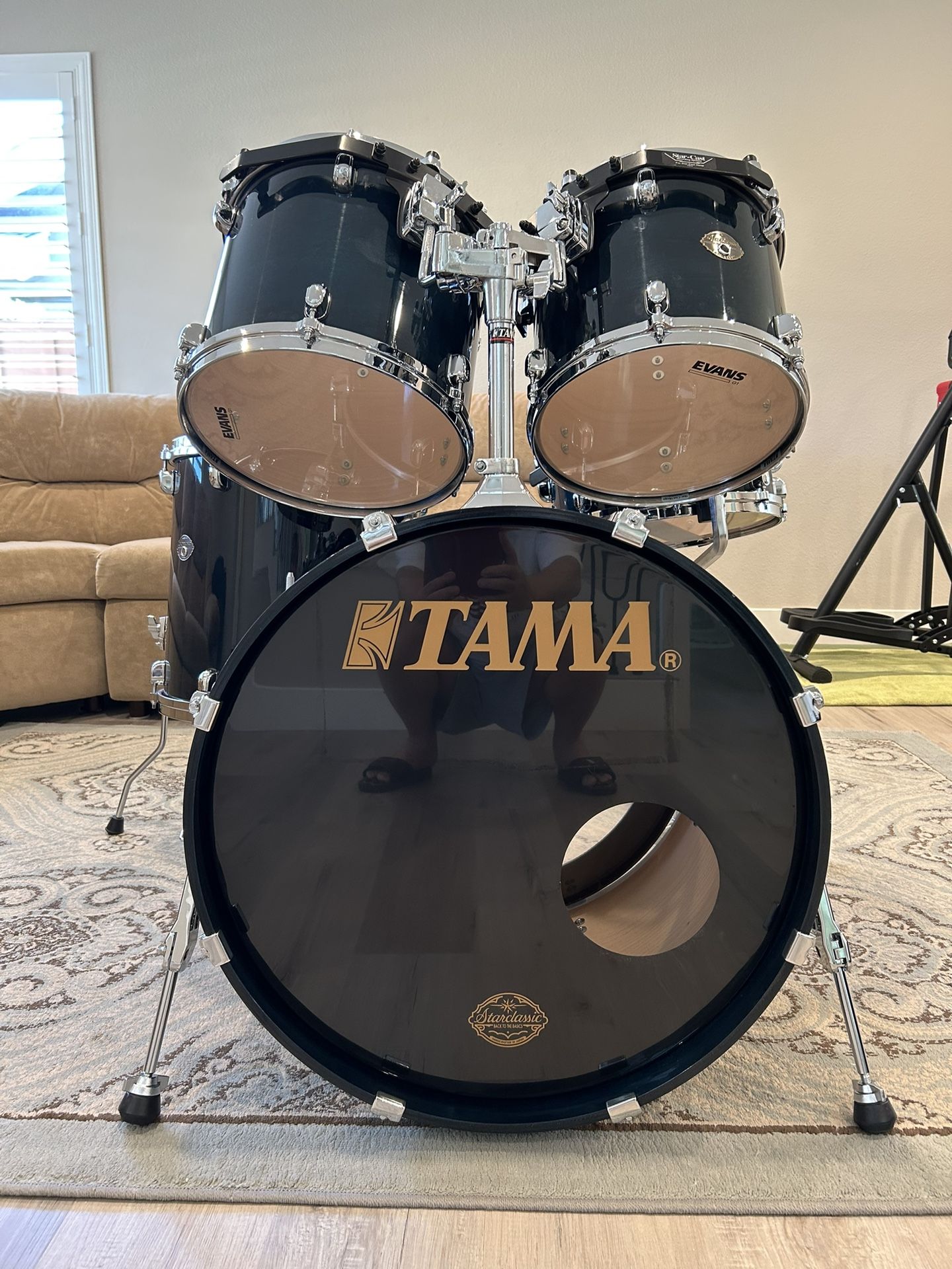 TAMA Made in Japan Starclassic Performer 5pc with Tam holder, Starcast Snare stand and bags