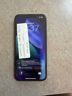 iPhone 13 ,128GB , unlocked, battery health 100%