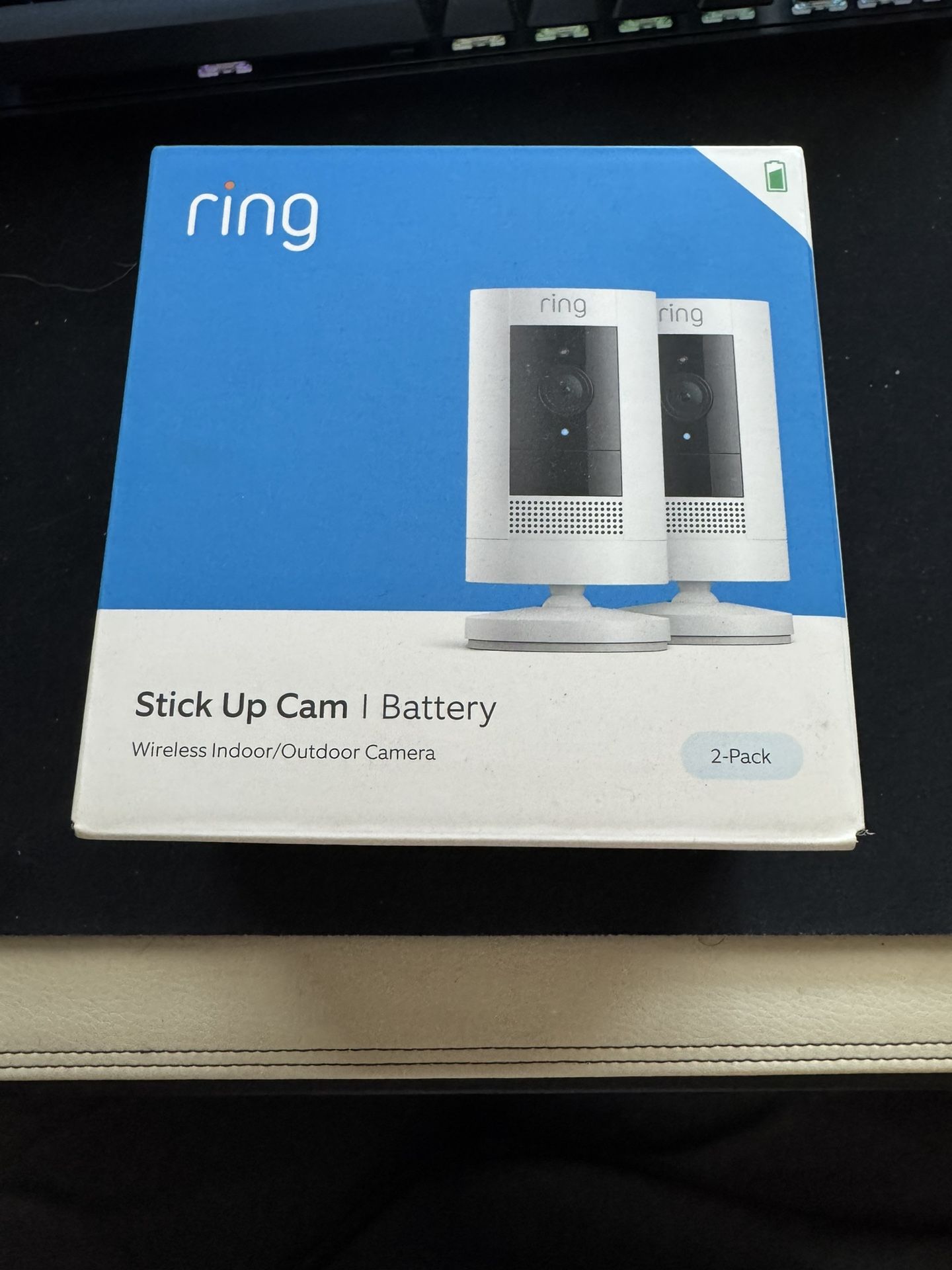 Ring Indoor/Outdoor Stick Up Cam Battery 2 Pack