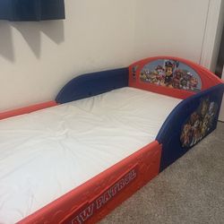 Paw Patrol Toddler Bed And Mattress  