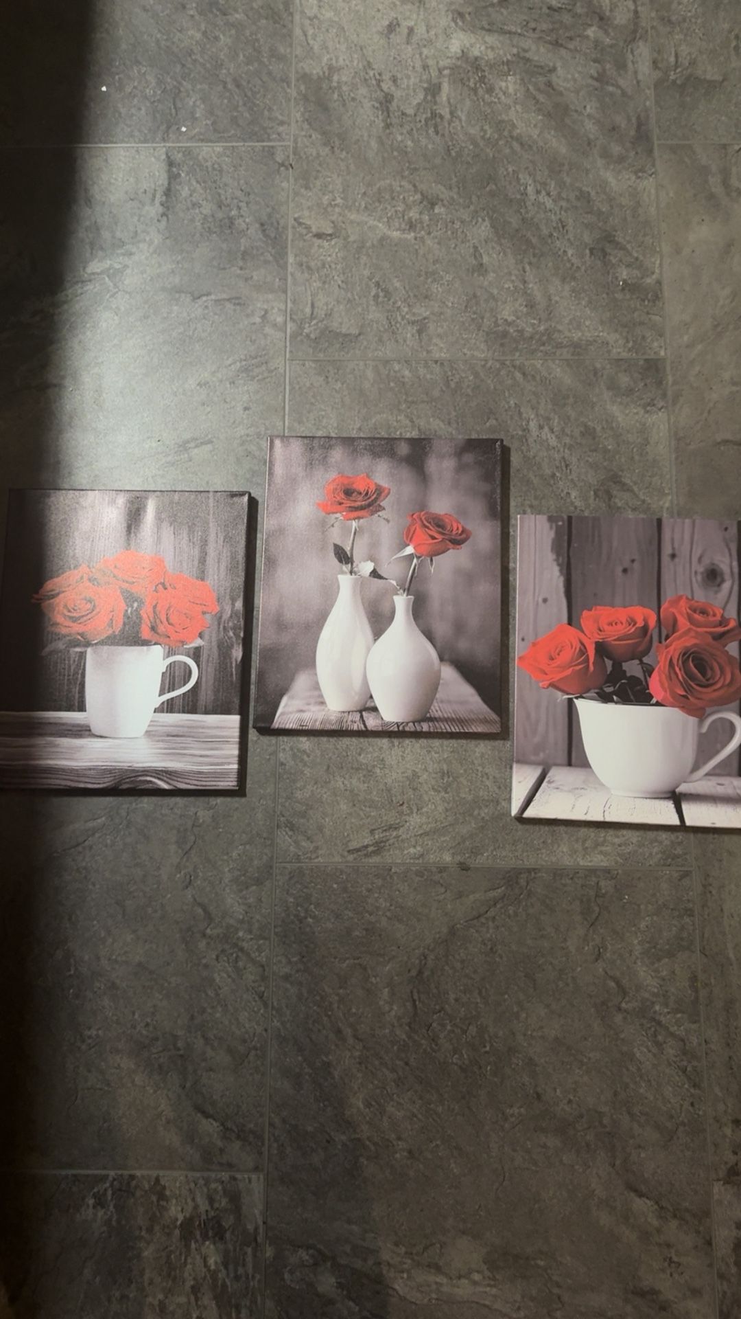 I Rustic Rose Canvas for Farmhouse Living Room/Bathroom