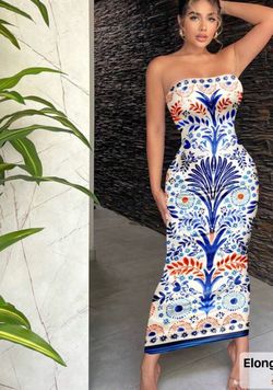 Pattern print dress