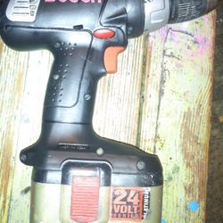 BOSCH 24 VOLT CORDLESS SCREW GUN AND 24 Volt 5 Hr. Battery