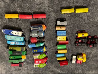 Wood train set