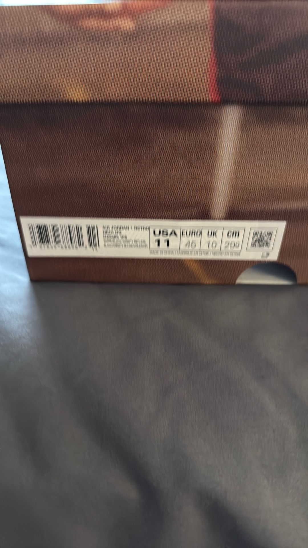 jordan 1 retro black toe size 11