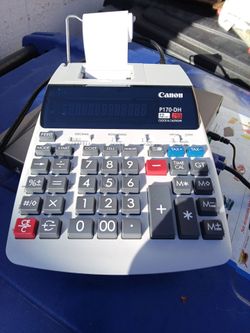 Canon business calculator prints 2 colors clock ,calendar