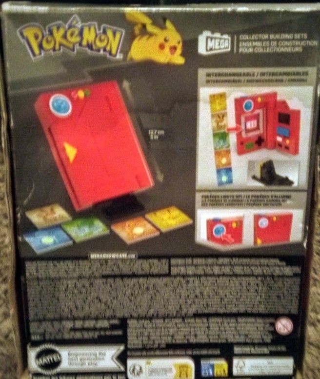 MEGA Pokémon Building Toys Set, Kanto Region Pokédex 322 Pieces, Light & 5 Lenticular Cards, for Kids/Adult Collectible