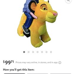 Simba Plush Ride
