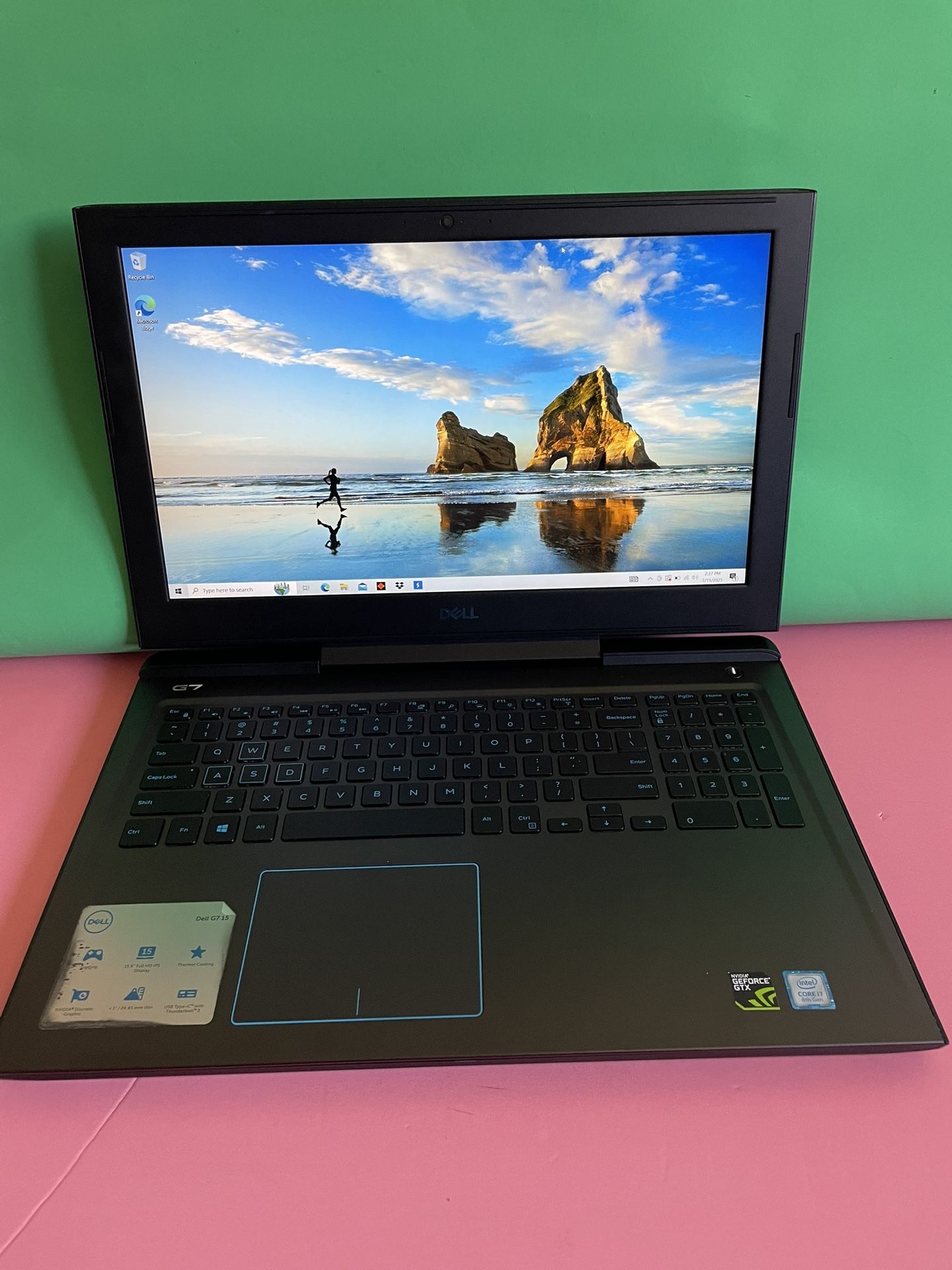 Dell G7 15.6” Full HD Gaming Laptop Intel i7 8th Generation 16GB RAM 512GB SSD (2019 Model)