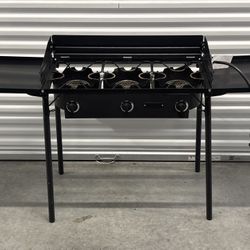 225,000 BTU 3-Burner Portable Propane Gas Cooker