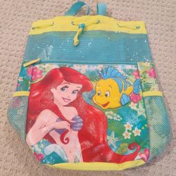 Disney Store: The Little Mermaid - Swim / Beach Backpack 15.5 x 14 x 6