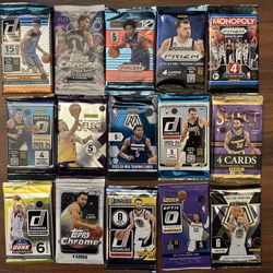 10 Factory Sealed Basketball Card Packs Mystery Box Chance for Hits Auto Rookie 