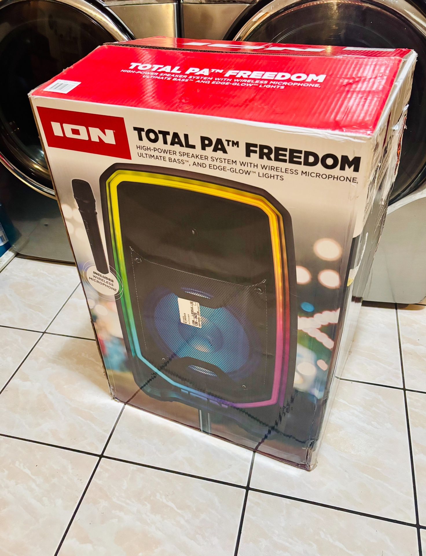 ION (Total PA Freedom) 650W Bluetooth Speaker System ≠ Wireless Mic,  High‑Power PA, Party Lights, Events & Karaoke Ready