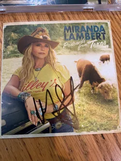 Miranda Lambert Signed Portraits from Texas CD Insert, COA Included