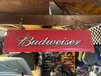 BUDWEISER BAR POOL TABLE 38 INCH LIGHT