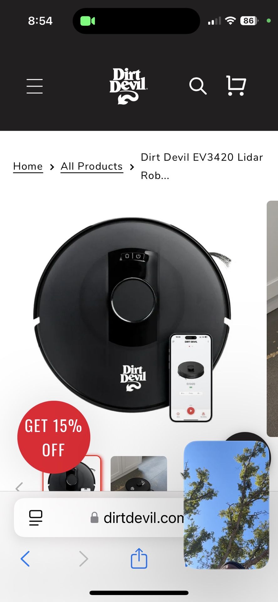  Dirt Devil Robot Vacum Cleaner