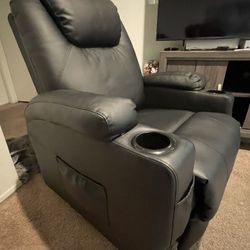 Silla Reclinable Y Mesedora Con Masaje 