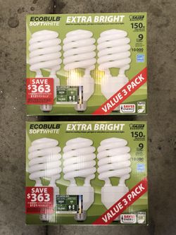 6 new light bulbs