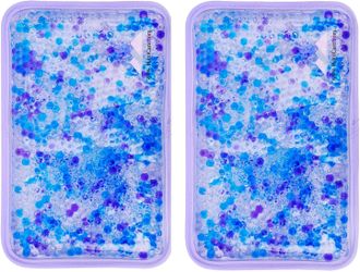Hot and Cold Gel Bead Ice Pack (2-Pack) by FOMI Care | Lavender Scented Reusable Cold & Heat Compress 7.5” x 4.5”