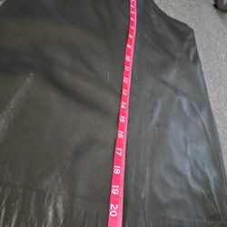Vtg Ann Taylor Leather Skirt Golden Tan Beige. Siza 10P 