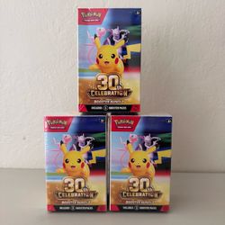 Pokémon TCG 30th Celebration Booster Bundle x3