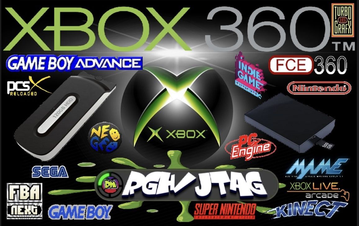 Microsoft Xbox 360 Rgh/jtag Preloaded Hard Drive