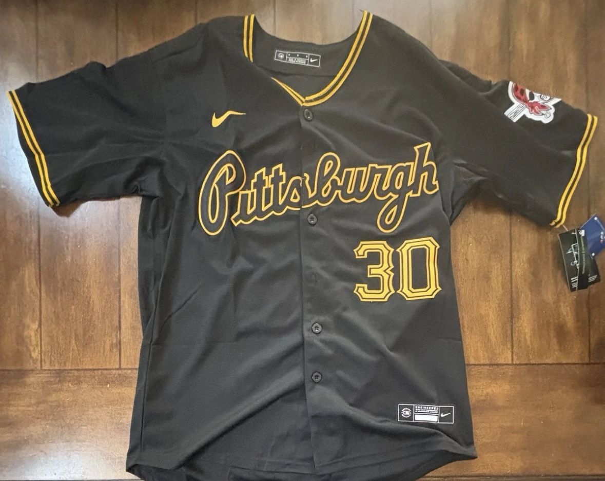 Pittsburgh Pirates Paul Skenes Black Adult Medium Jersey  NWT