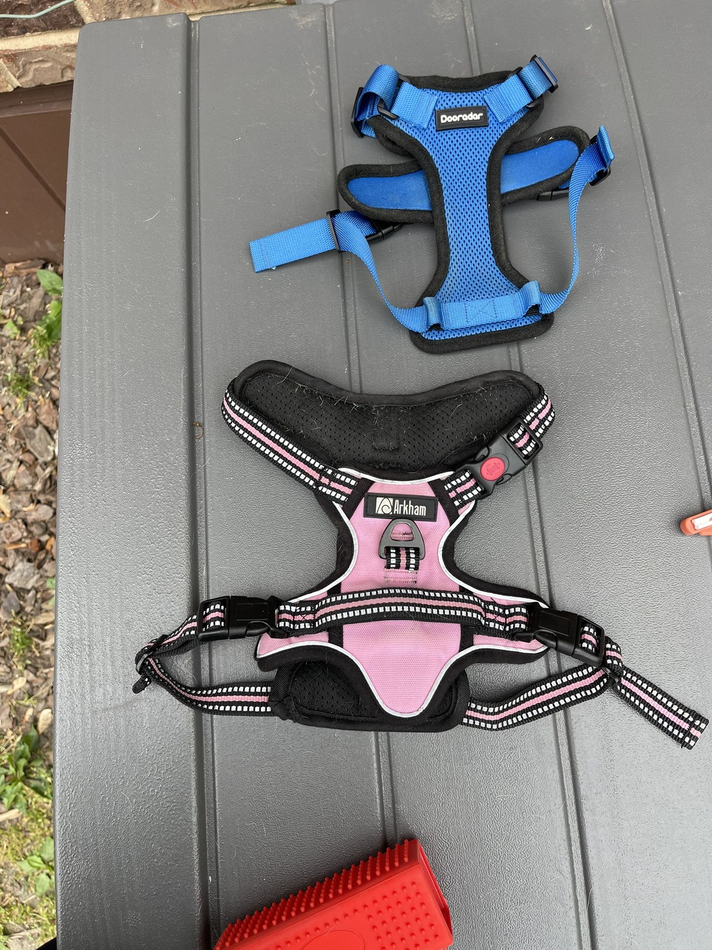 Slightly use small dog harness $10 each