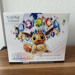 Pokémon Prismatic Evolutions Pokemon Center ETB Sealed