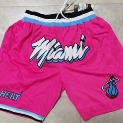 Miami Heat Just Don Shorts Size Small-XL