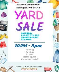 Yard Sale