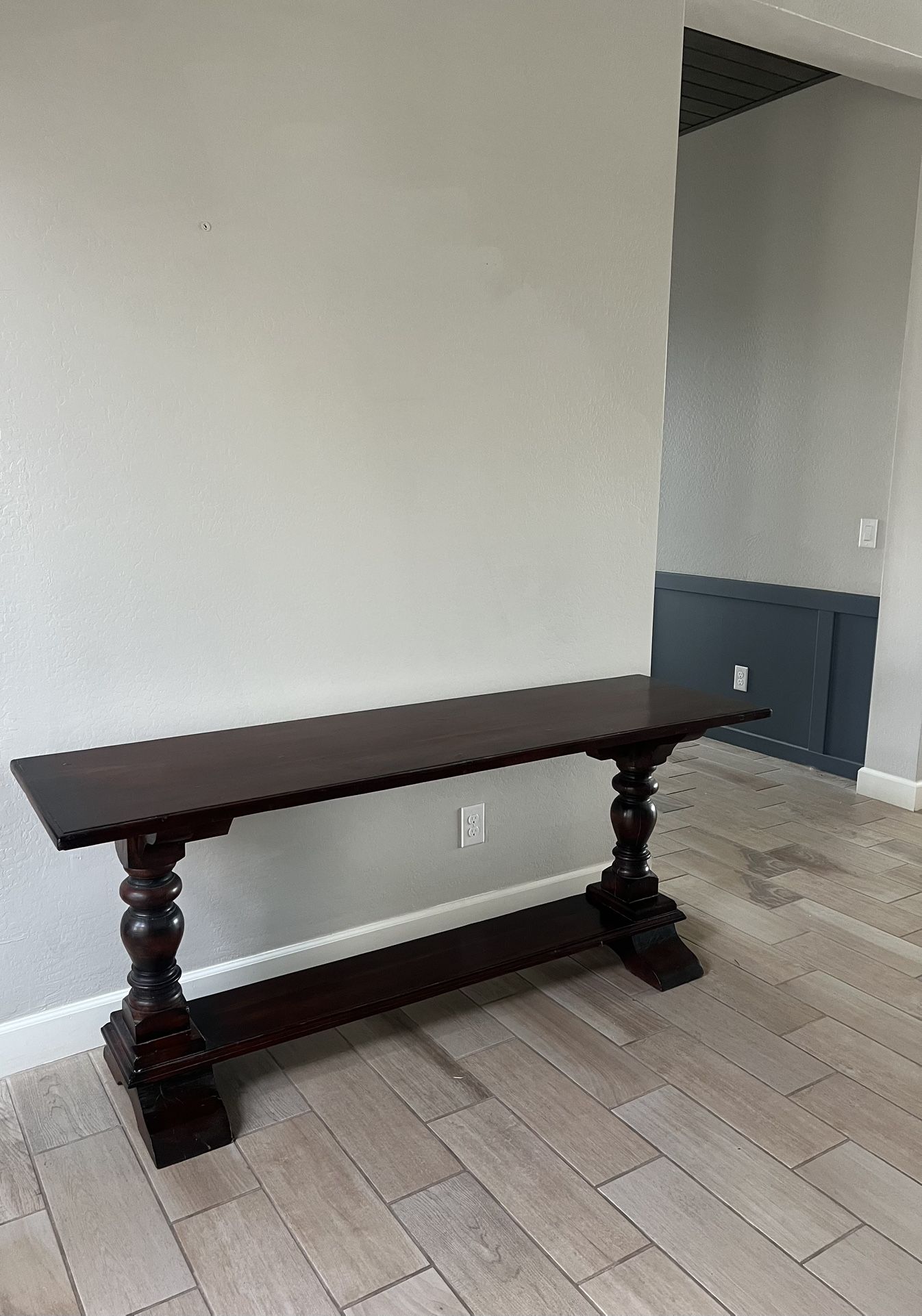Entry Table, Console Solid Wood, Entryway Console