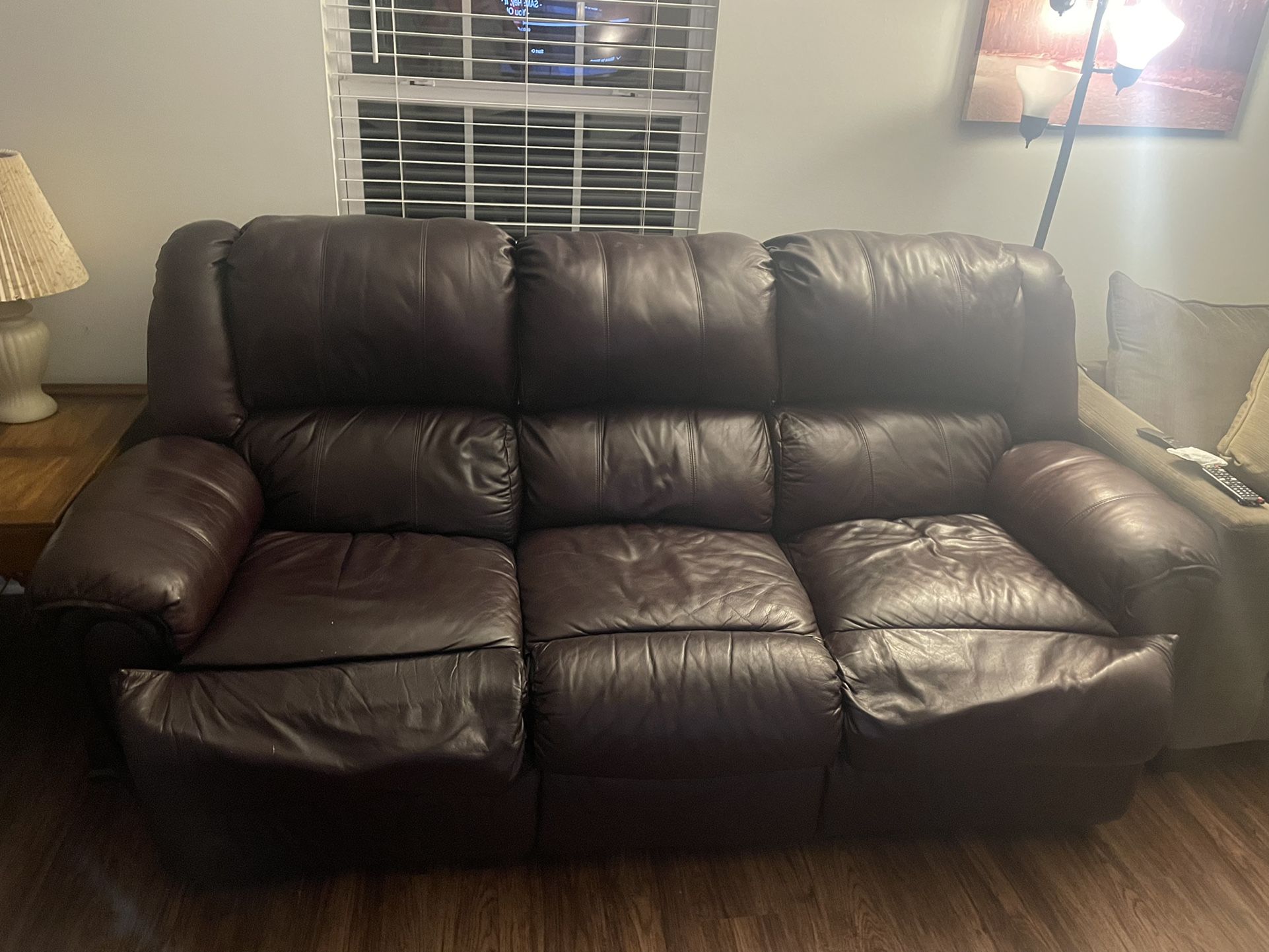 Leather Couch And Loveseat