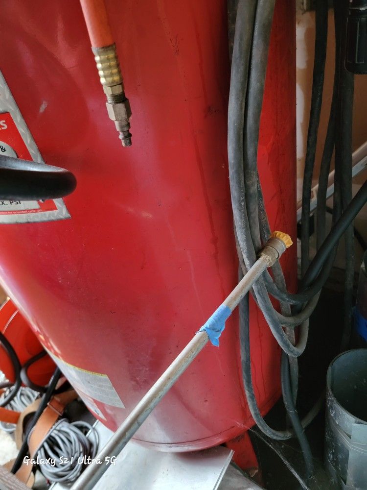 Three hundred gallon air compressor shop grade