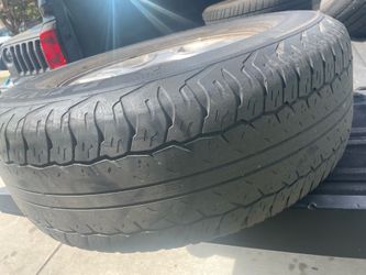 2 old spares  for silverado