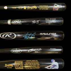 Rays Wander Franco Signed,  JSA-Certified Baseball Bat 