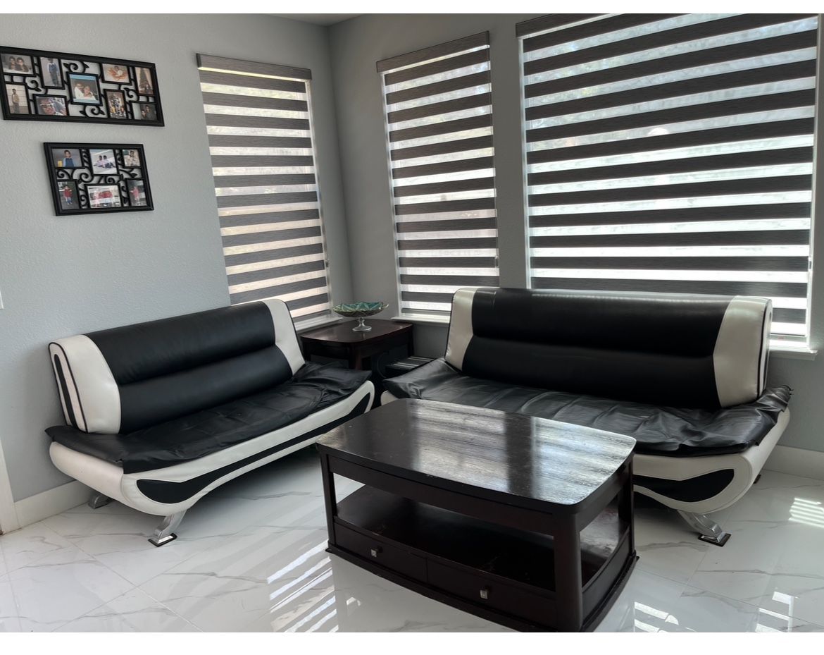 Sofa Set With Corner Table