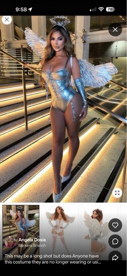 costume angel size s/m