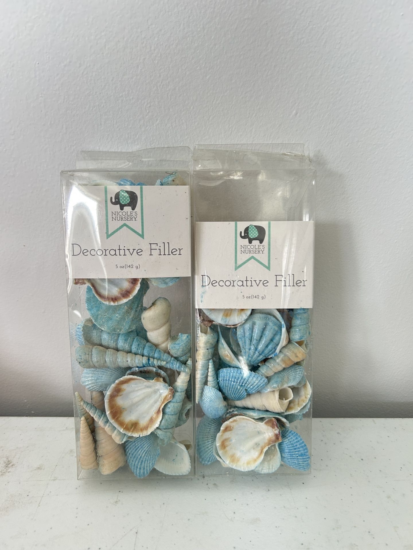 Decorative Filler Natural Sea Shells Dyed Blue