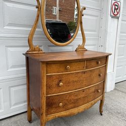 Beautiful 19th Century Antique Dresser with Mirror