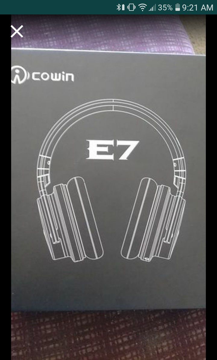 Cowin E7 Noise Canceling Bluetooth Headphones.