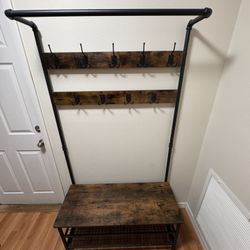 Shoe And Coat Rack
