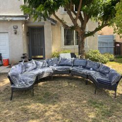 XL Patio Set Curved Patio Furniture Round Patio Furniture Half Moon Patio Furniture Set Brand New 🆕🚛🚎🆕