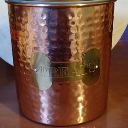King Charles Copper Dog Canister Treats